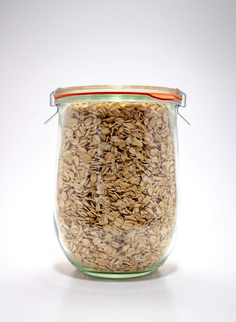 Weck Tulip Jar Rubber Sole & Two Metal Clamps Food Storage Jar Round Preserve Container Clear Preserving Seal Wire Clip Fastening Kitchen Canning Cereal Sugar Beans Spice - 33.8 fl. oz Single 1 liter - Image 3